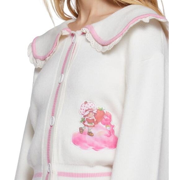 Dolls Kill x Care Bears x Strawberry Shortcake Cardigan M NWT - Picture 8 of 14